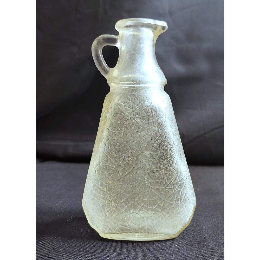 Owens Illinois Clear Glass Company Vinegar Oil Cruet Decanter Vintage Bottle